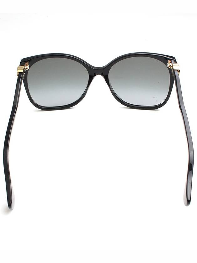 Black Wavy Temple Sunglasses - GUCCI - BALAAN 4