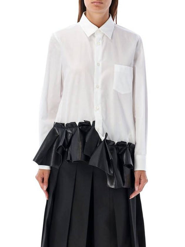 Comme Des Garçons Ruffled Popeline Shirt - COMME DES GARCONS - BALAAN 1