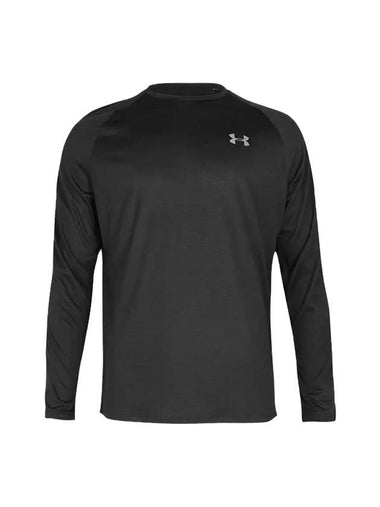 Tech Long Sleeve T-Shirt Black - UNDER ARMOUR - BALAAN 1