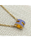 Mini Pop H Pendant Necklace Gold Lilas - HERMES - BALAAN 5