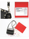 Rockstud Grain Cross Bag Black - VALENTINO - BALAAN 5