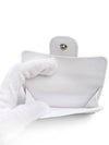 Classic 3 tier bi fold wallet white snap caviar gold plated full set - CHANEL - BALAAN 9