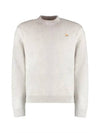 Baby Fox Patch Regular Knit Top Light Grey Melange - MAISON KITSUNE - BALAAN 2