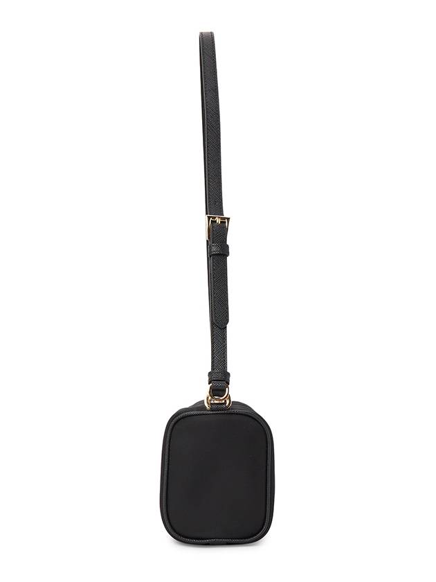 Triangle Logo Geometric Pouch Shoulder Bag Black - PRADA - BALAAN 3