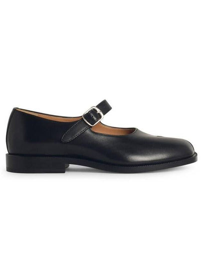 Women's Tabi Calfskin Mary Jane Flat Shoes Black - MAISON MARGIELA - BALAAN 2