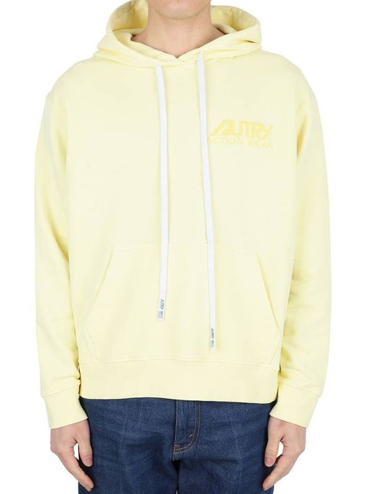 Men's Match Point Round Neck Sweatshirt Yellow - AUTRY - BALAAN 2