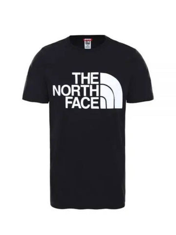 Men's Standard Cotton Short Sleeve T-Shirt Black - THE NORTH FACE - BALAAN 1