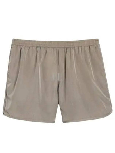 Nickel Logo Swim Shorts Light Taupe - AMI - BALAAN 2