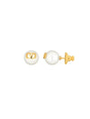 Valentino 3W2J0E35 UXM 0O3 J0E35 Garavani V logo pearl earrings - RED VALENTINO - BALAAN 2