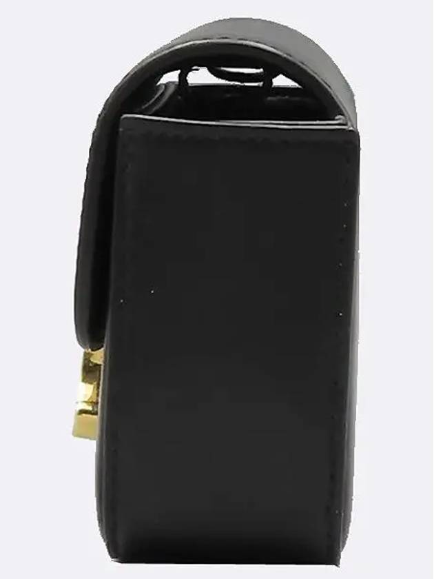 10I513 Black Leather Triope Mini Claude Shoulder Bag - CELINE - BALAAN 3