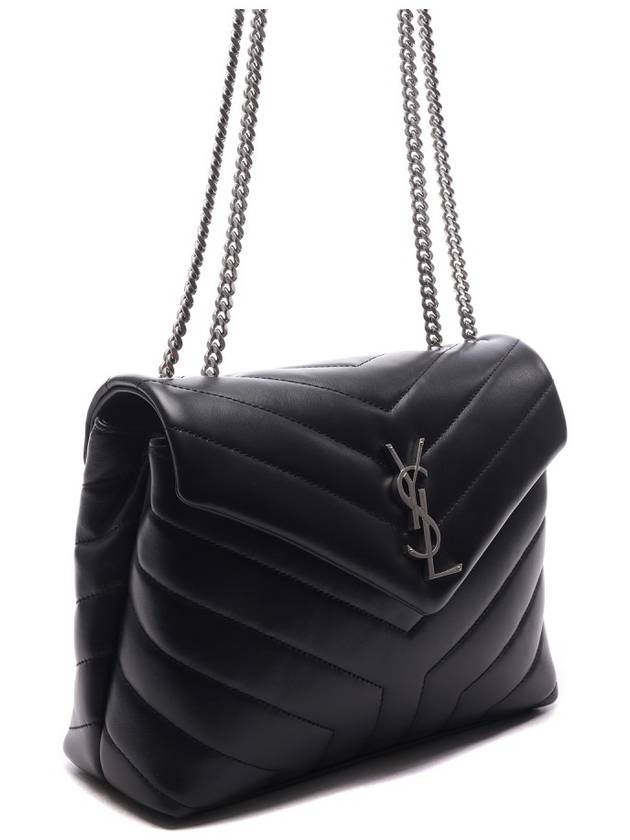 Matelasse Lulu Quilted Small Shoulder Bag Black - SAINT LAURENT - BALAAN 4