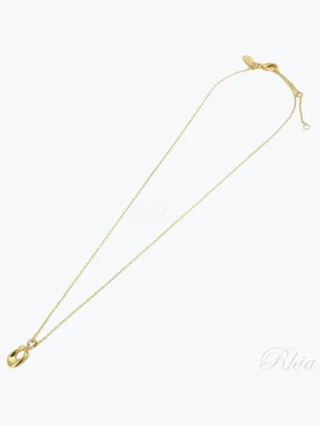 Signature Crystal Necklace Gold - COACH - BALAAN 2