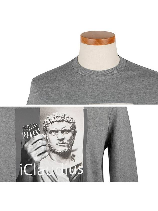 I-Claudius Sweatshirt Grey - NEIL BARRETT - BALAAN 5