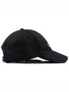 Embroidered Logo Cotton Ball Cap Black - CELINE - BALAAN 4