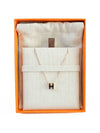 Mini Pop H Pendant Rose Gold & Noir - HERMES - BALAAN 3