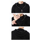 Knit Hooded Zip Up Black - LES HOMMES - BALAAN 5