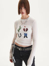 Western Icons Long Sleeve T Shirt Off White - MSKN2ND - BALAAN 1