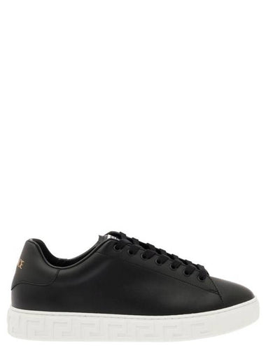 Greca Low Top Sneakers Black - VERSACE - BALAAN 1