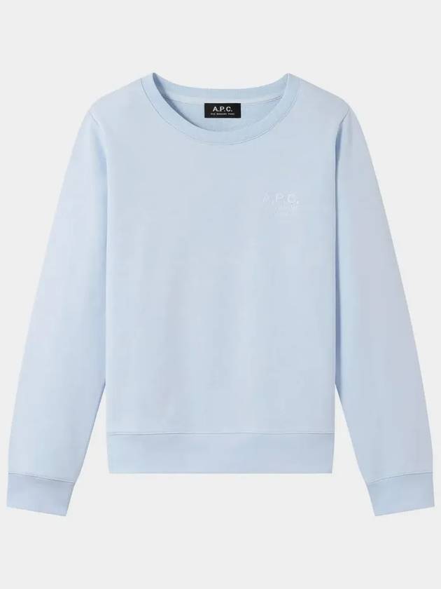 Women's Crew Neck Sweatshirt Blue - A.P.C. - BALAAN 2