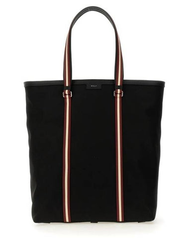 Logo Code Tote Bag Black - BALLY - BALAAN 1