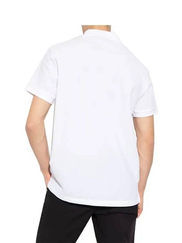 Monogram Motif Polo Shirt White - BURBERRY - BALAAN 4