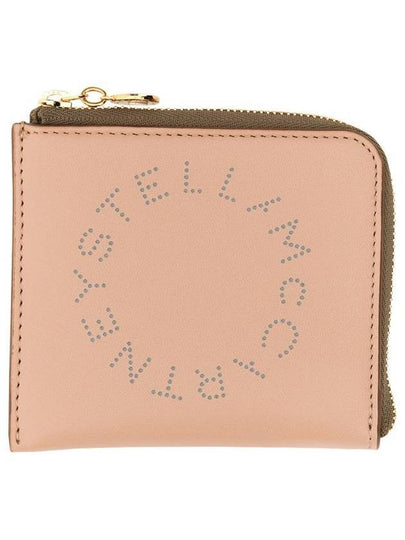 Logo Zipper Card Wallet Blush - STELLA MCCARTNEY - BALAAN 2