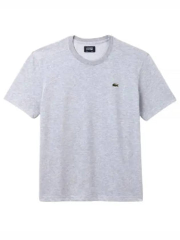 Men's Small Logo Sports Breathable Short Sleeve T-Shirt Grey - LACOSTE - BALAAN 1