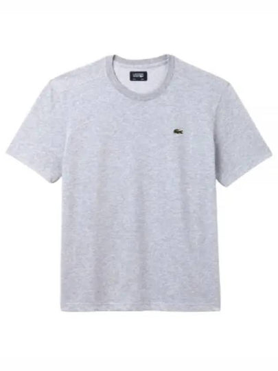 Men's Small Logo Sports Breathable Short Sleeve T-Shirt Grey - LACOSTE - BALAAN 2