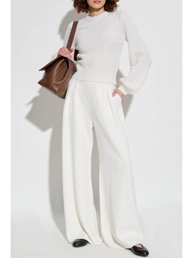 Max Mara Wool Trousers Medium, Women's, White - MAX MARA - BALAAN 2