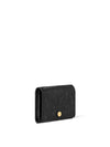 Monogram Embossed Leather Business Card Wallet Black - LOUIS VUITTON - BALAAN 5