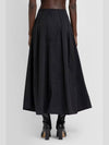 Renoir Cotton Pleated Skirt Black - S MAX MARA - BALAAN 4