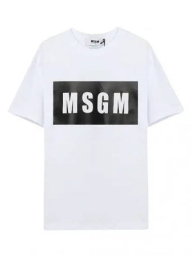 box logo short sleeve t shirt - MSGM - BALAAN 1