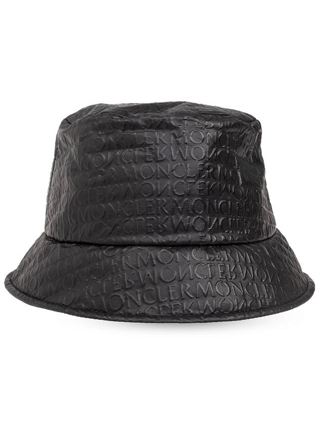 embossed bucket hat black - MONCLER - BALAAN 5