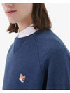 Fox Head Patch Classic Sweatshirt Navy Melange - MAISON KITSUNE - BALAAN 5