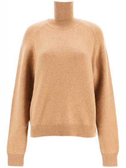 Pullover Cashmere Turtleneck Beige - FENDI - BALAAN 2