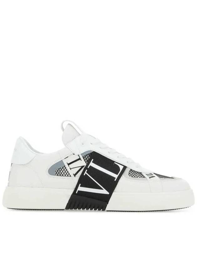 VL7N Logo Label Weaving Band Low Top Sneakers White - VALENTINO - BALAAN 2