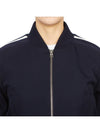 Zip-Up Bomber Jacket Navy - AMI - BALAAN 8