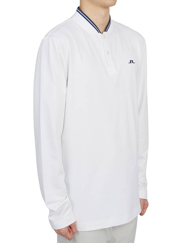 Tyson Golf Collar Long Sleeve T-Shirt White - J.LINDEBERG - BALAAN 4