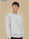 Men's Pocket Sweatshirt Light Melange Grey - OFFGRID - BALAAN 3