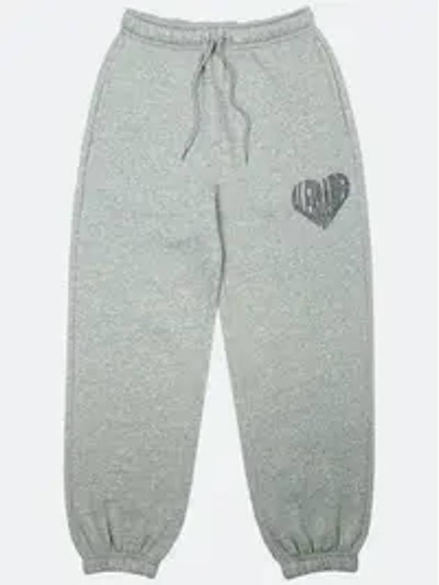 Loop heart brushed slacks melange gray - ALEX&AIDEN - BALAAN 1