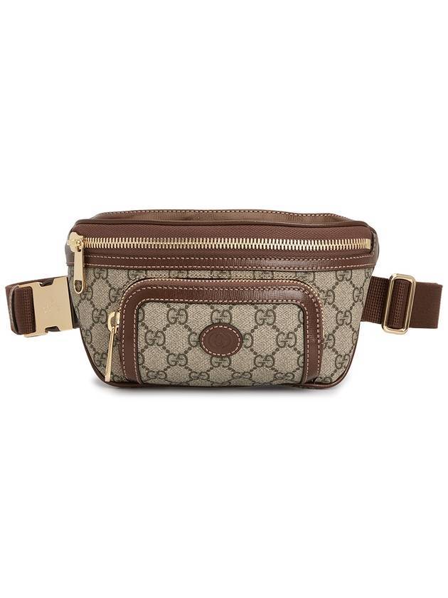 Interlocking GG Supreme Canvas Belt Bag Brown - GUCCI - BALAAN 1