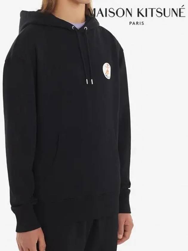 Oly Flower Fox Patch Classic Hoodie Black - MAISON KITSUNE - BALAAN 6