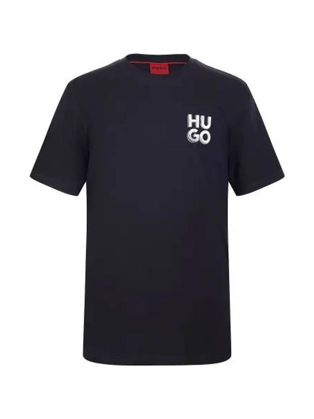 HUGO Reflective Logo Short Sleeve T Shirt Regular Fit 50508944 001 - HUGO BOSS - BALAAN 1