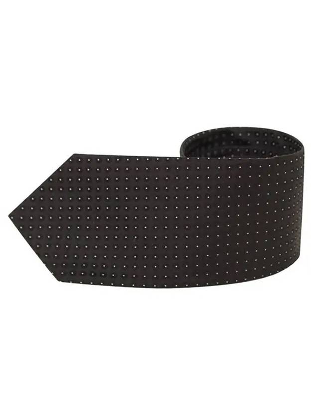 Men's Polka Silk Tie Black - DOLCE&GABBANA - BALAAN 1