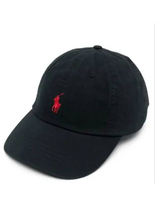 Embroidered Pony Ball Cap Black - POLO RALPH LAUREN - BALAAN 2