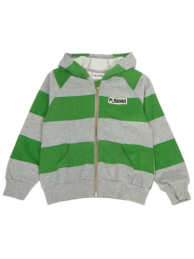 Kids brushed hood zip up 2372014375 GREEN - MINI RODINI - BALAAN 1