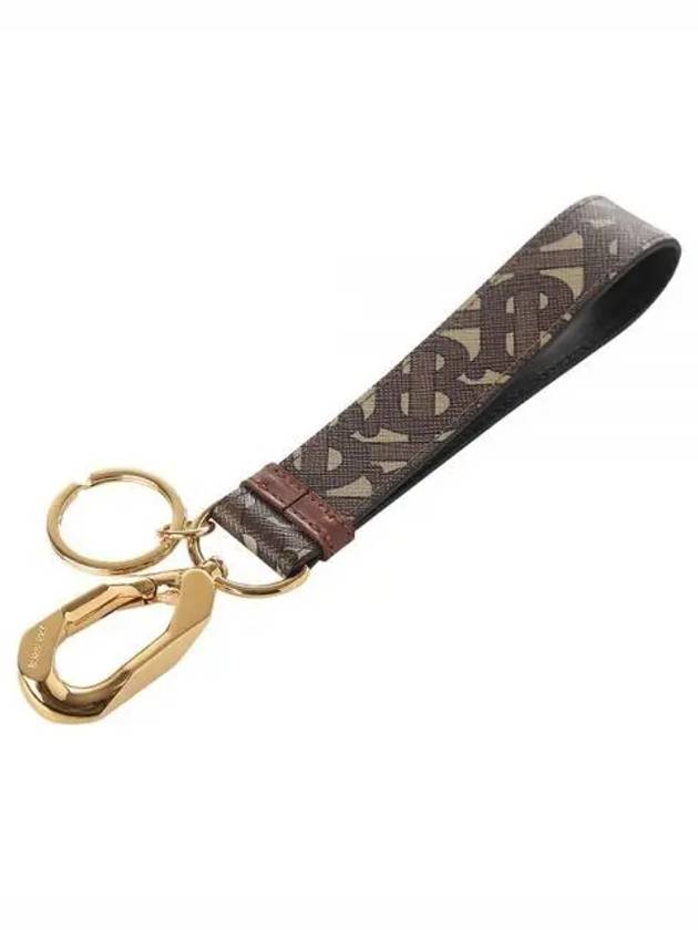 TB Monogram Print Strap Key Holder Brown - BURBERRY - BALAAN 2