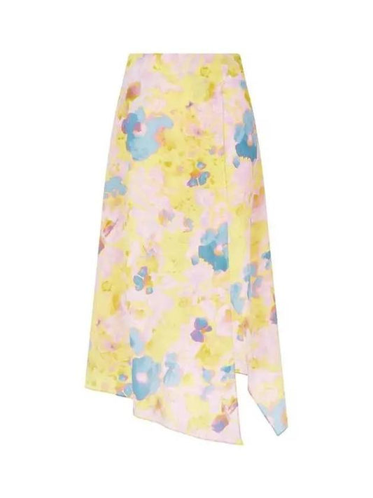 Floral Silk Unbalanced Skirt Multi - STELLA MCCARTNEY - BALAAN 1
