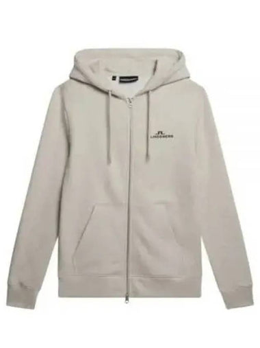 Alpha Hooded Zip-Up Jacket Beige - J.LINDEBERG - BALAAN 1