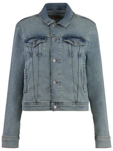 7 For All Mankind Trucker Denim Jacket - 7 FOR ALL MANKIND - BALAAN 1